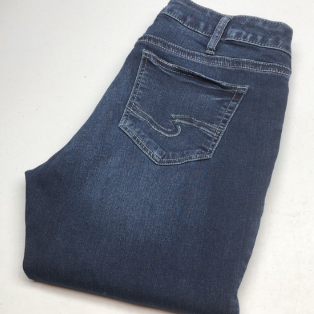 LIKE NEW VINTAGE SILVER SUKI HIGH-RISE SKINNY JEANS 34x29 ⭐️